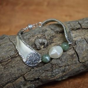 *** SOLD *** Spoon and Bead Bracelet
